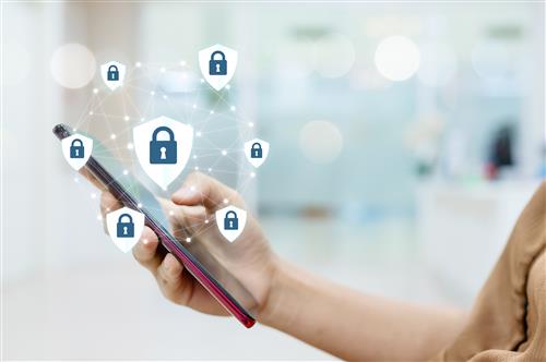 a phone with several lock security